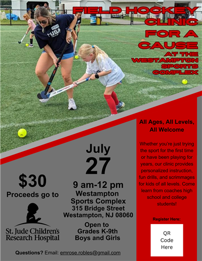 Westampton Township Recreation: Field Hockey Clinic